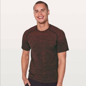 Lululemon Metal Vent Tech - Mens Short Sleeve Shirt - Oxblood/Black - Size ?